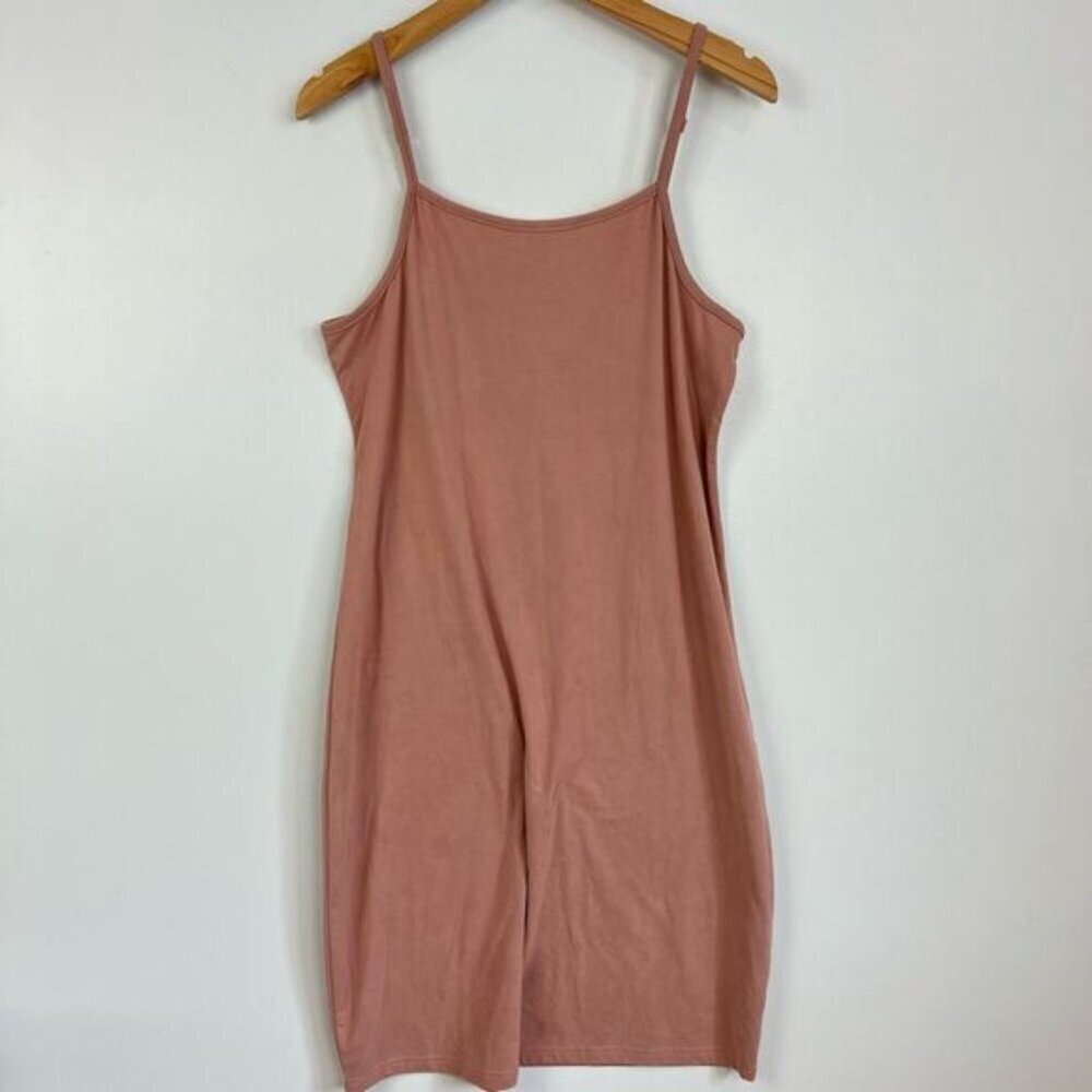 Rose Maternite Maternity Pregnancy Stretch Pink Blush Nighty Medium Dress Midi